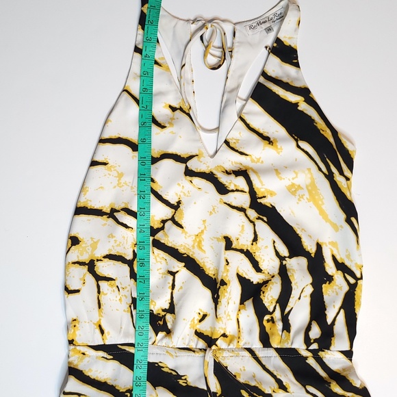 Ramona La Rue Wide Leg Sleeveless Silk Jumpsuit Tiger Print XS or S - Picture 6 of 9